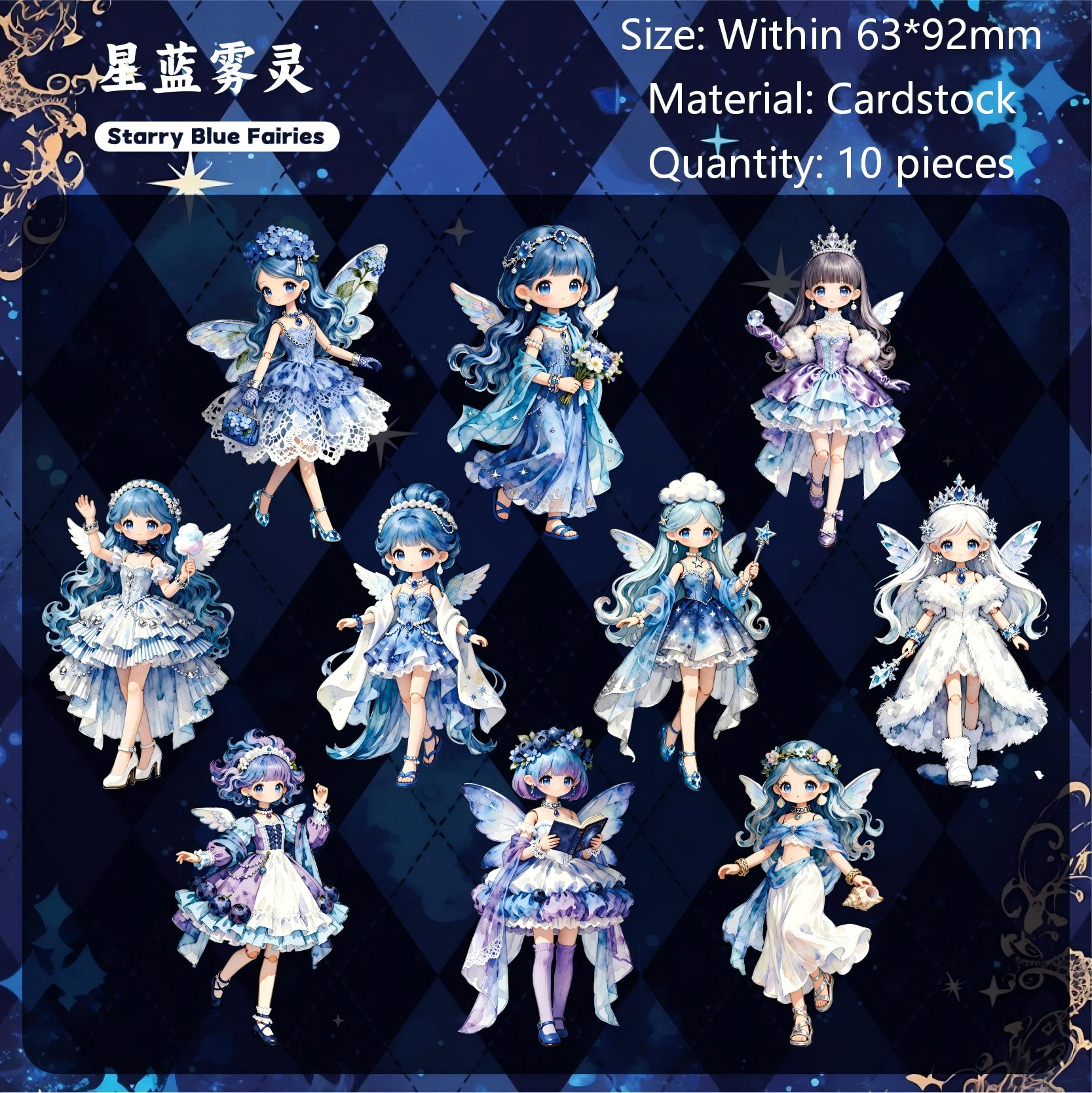 Lolita Fairy Cardstock Stickers -10Pcs each pack