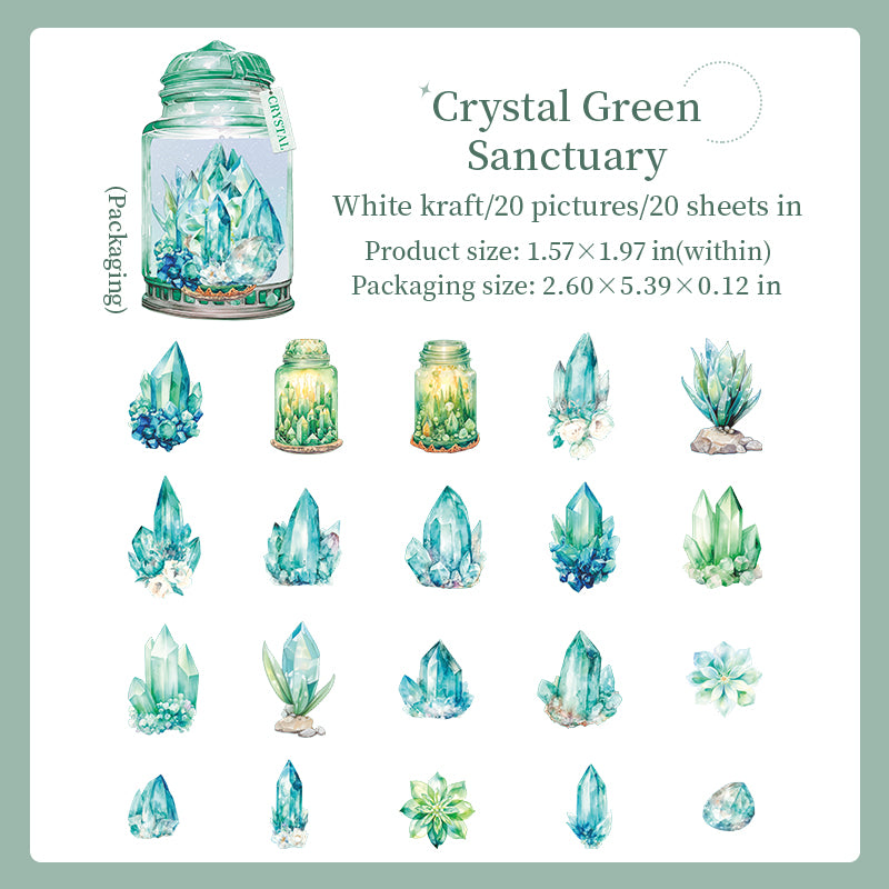 Crystals Solid Sticker -20Pcs each pack