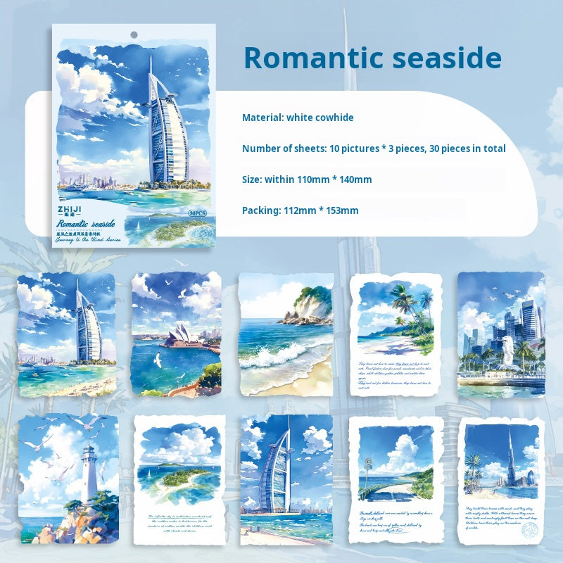 0403 Journey to the wind Series Paper-30Pcs each pack