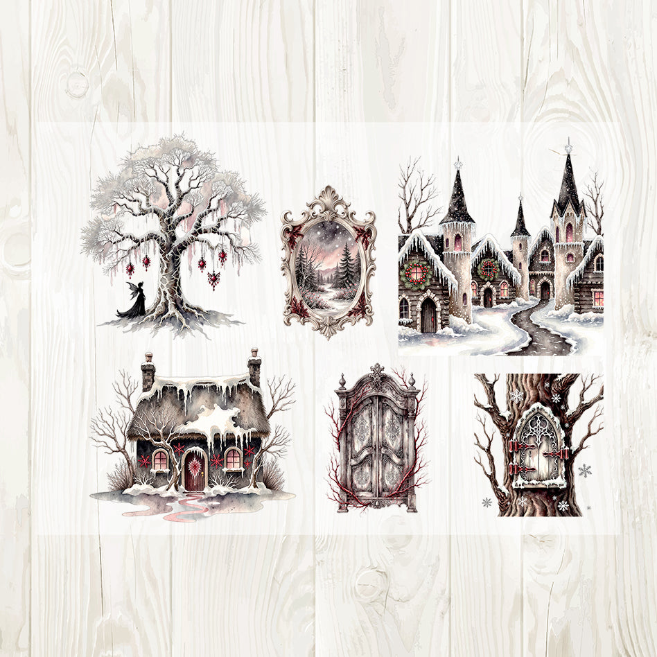 Ice Fairy sticker sheet laid flat