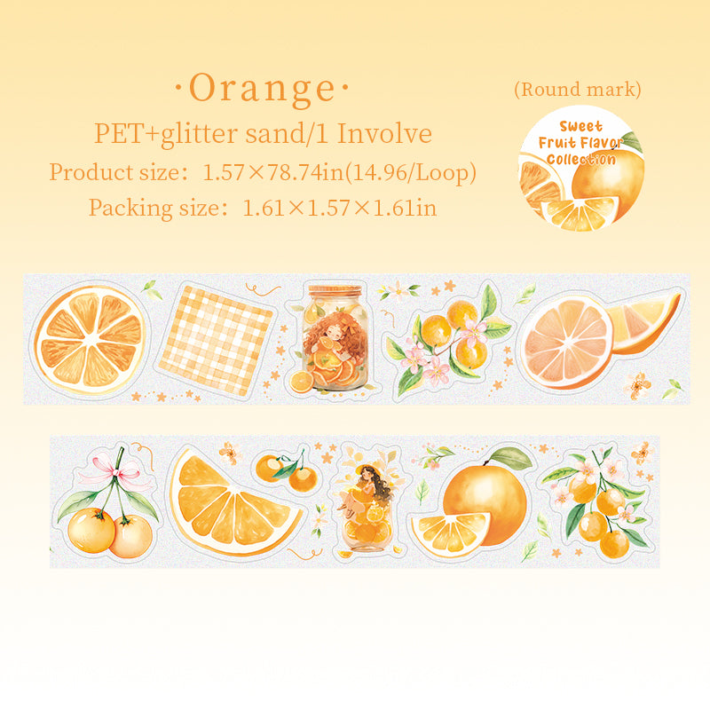 0716 Fruit PET tape *pre-cut -4CM*2M