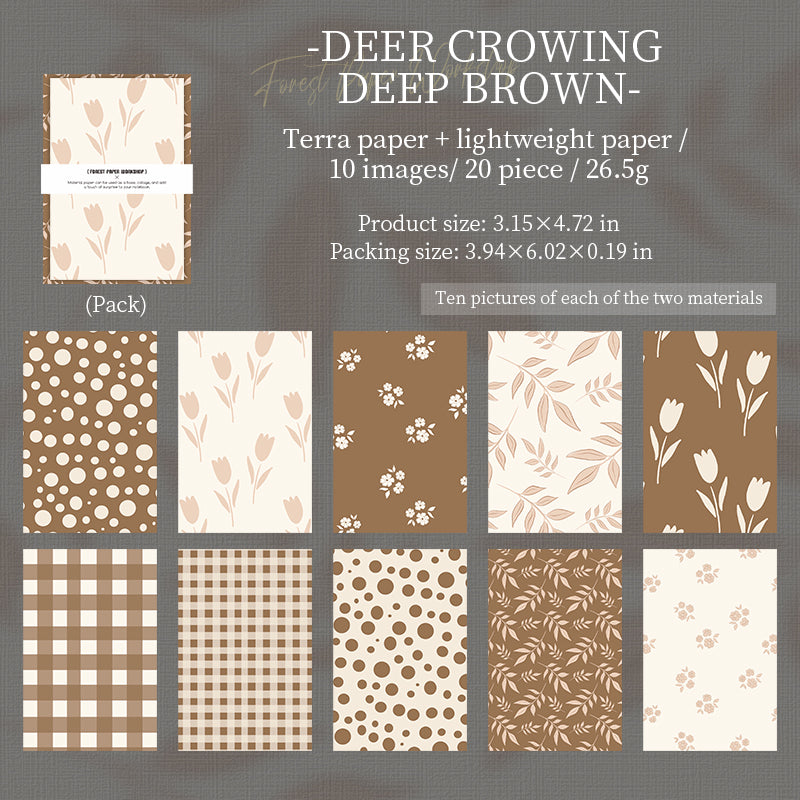 0510 Forest Paper Workshop Series Paper -20Pcs each pack