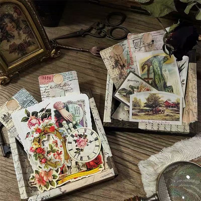 Vintage European and American Countryside Cardstock -24Pcs each pack