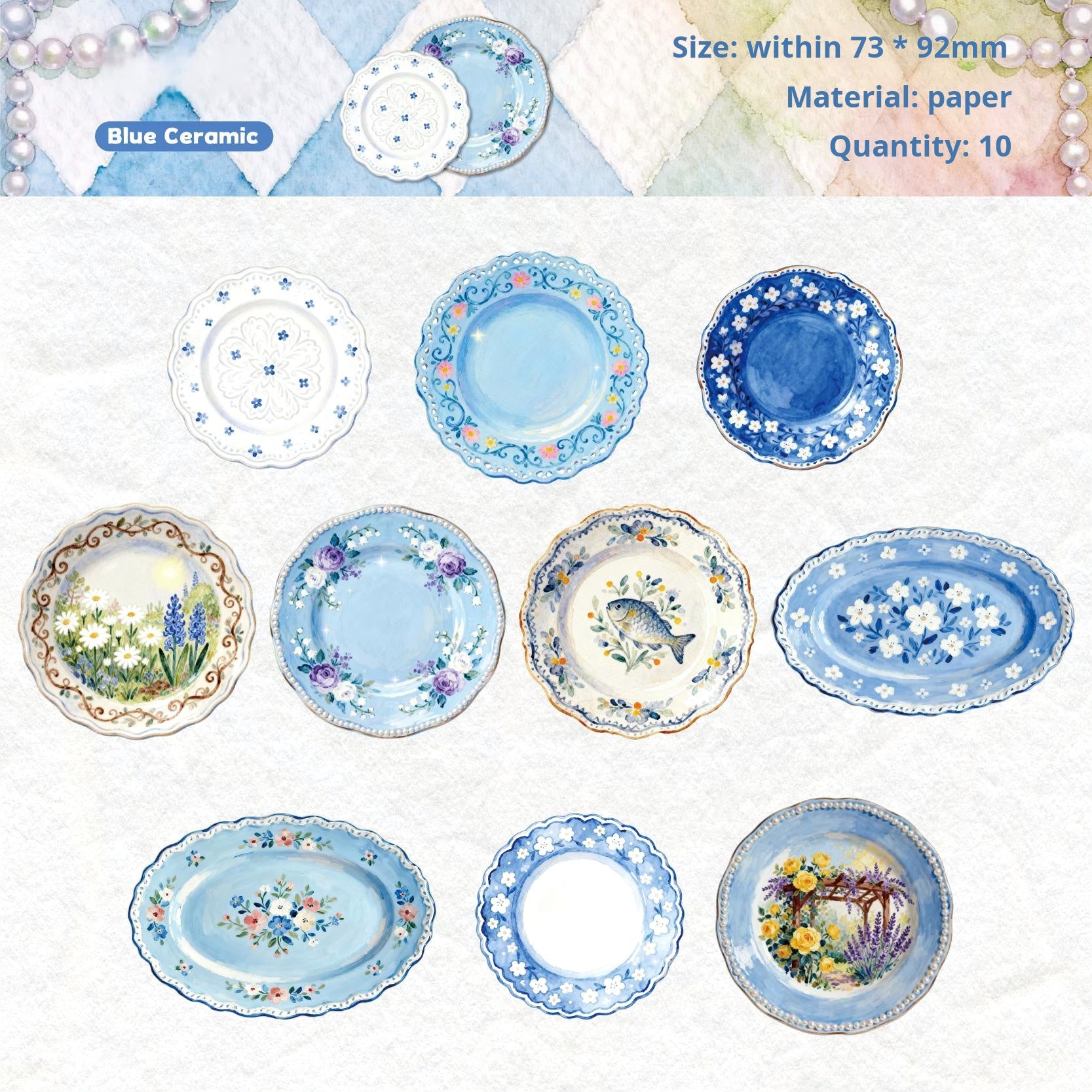 Plate paper -10Pcs each pack