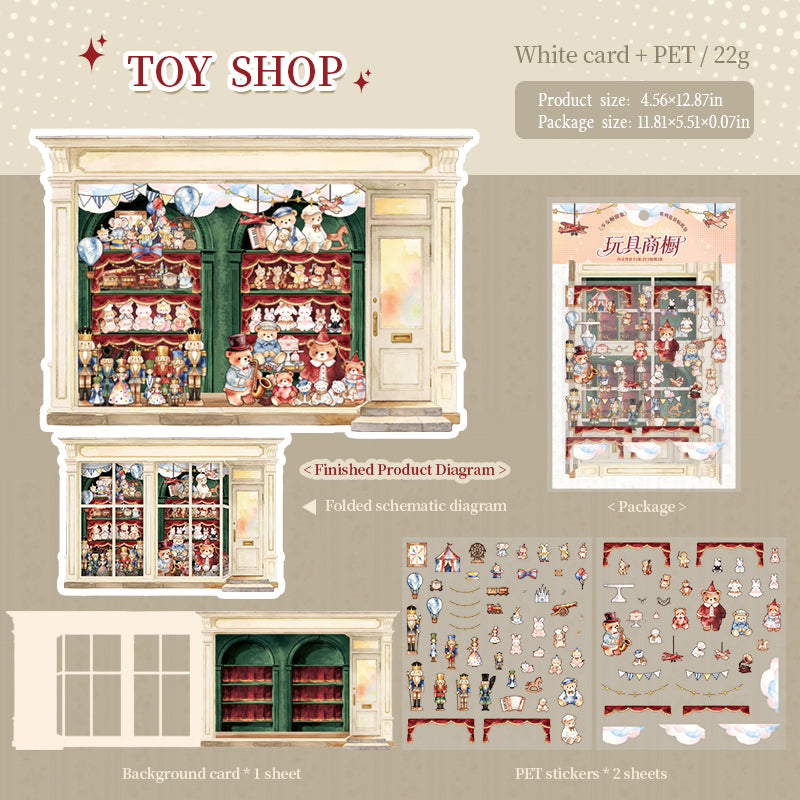 Maiden Window Display scene stickers (White Card & PET) -3pcs each pack