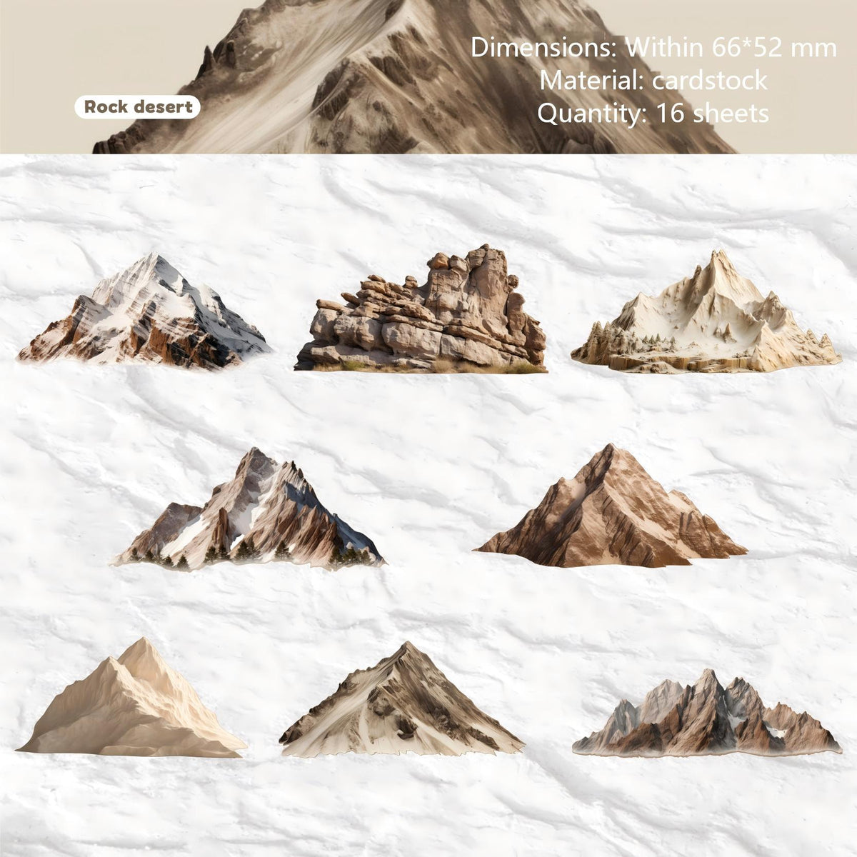 Mountain cardstock sticker – view 9