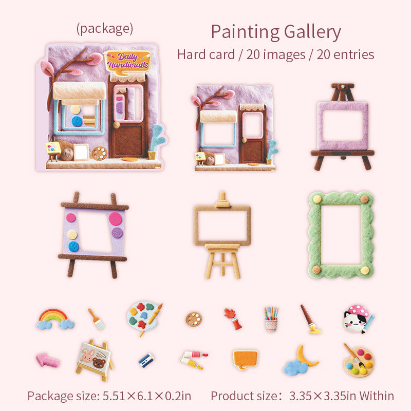 Daily Handcraft cardstock Sticker -20Pcs each pack