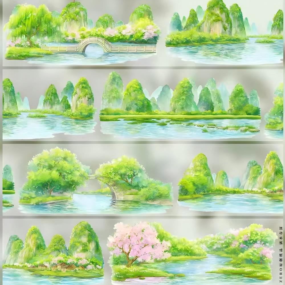Spring Scenery PET Tape (7 x 97 cm) 1 loop