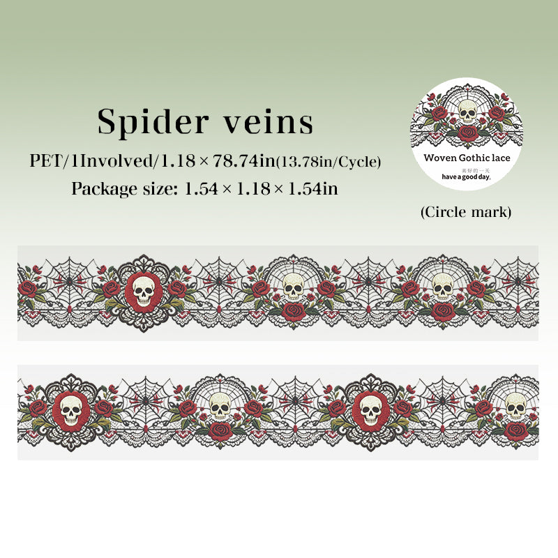 Woven Gothic Lace PET Tape (3cm x 2m)