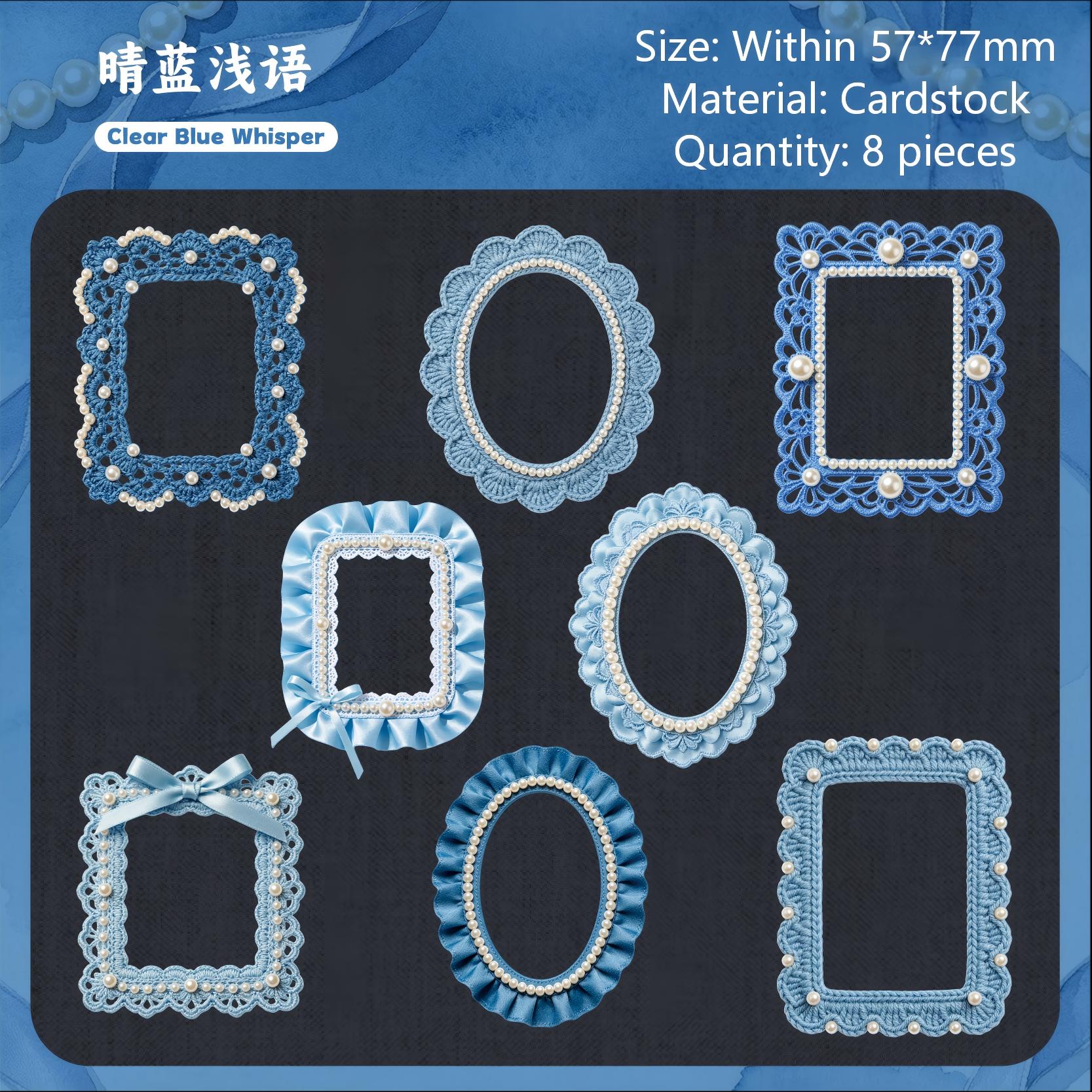 Ribbon Dreams Frame Cardstock Stickers -8Pcs each pack