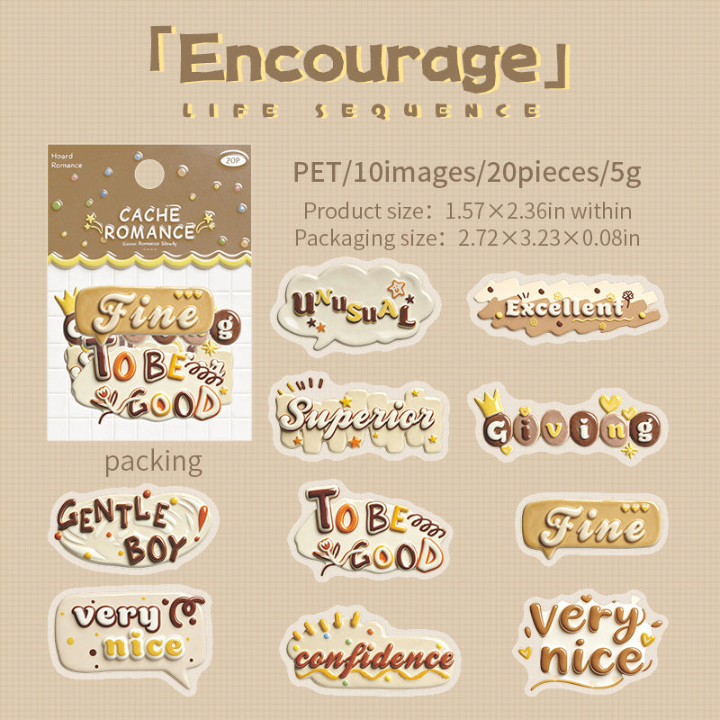 Life’s Little Moments PET Sticker -20Pcs each pack