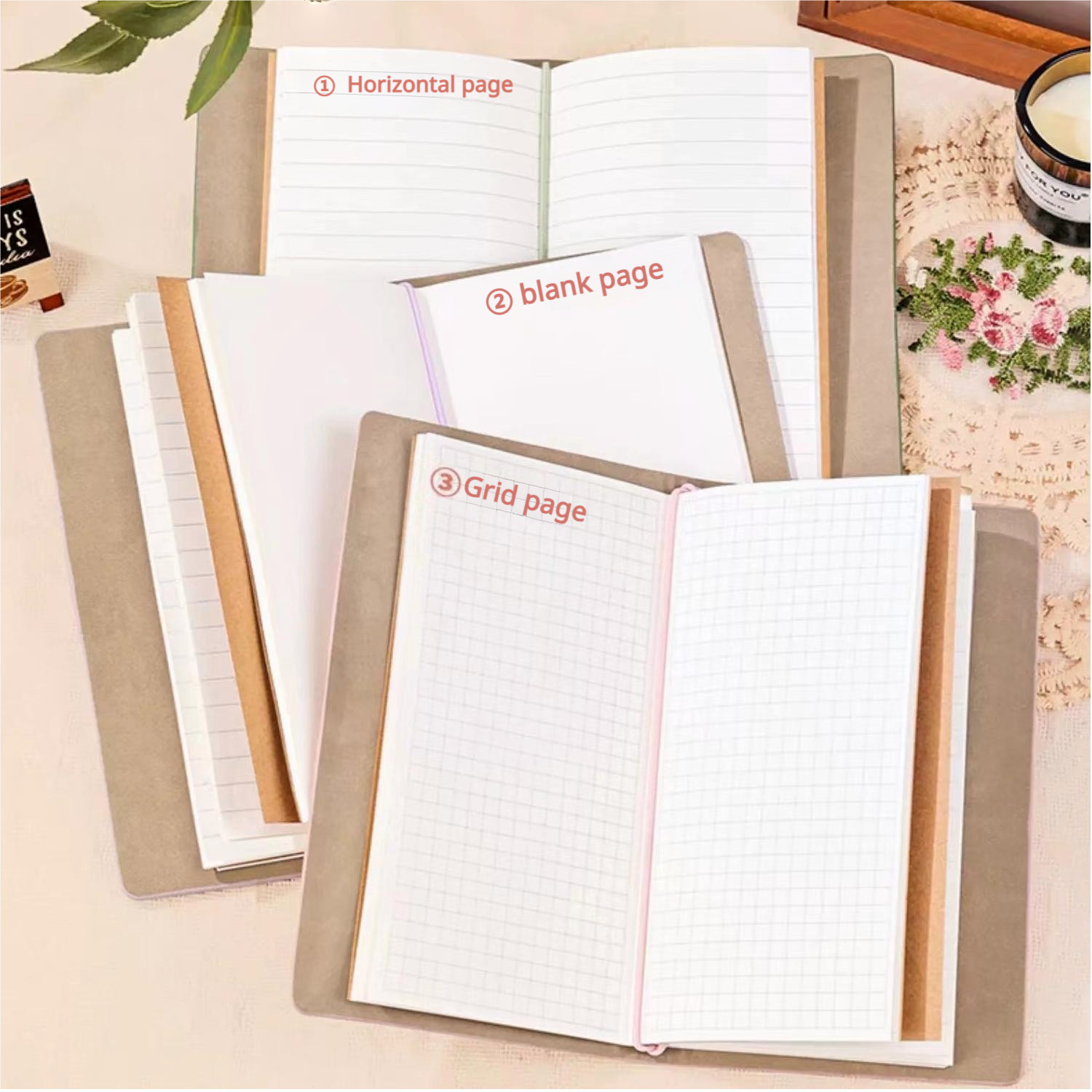 J-11- A6 embossed PU leather journal