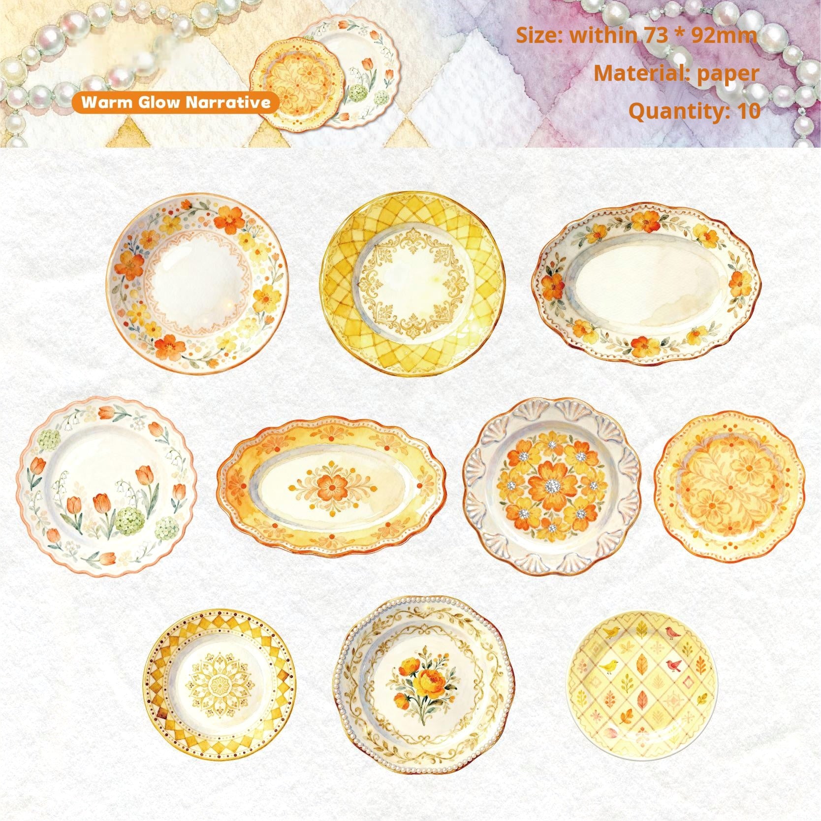 Plate paper -10Pcs each pack