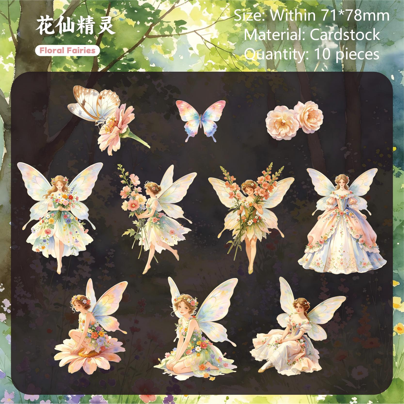 Fairy Ballads Cardstock Stickers -10Pcs each pack