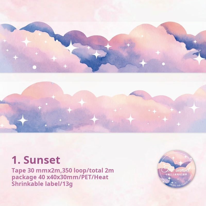 0215 Above the Cloud Series PET tape -3CM*2M