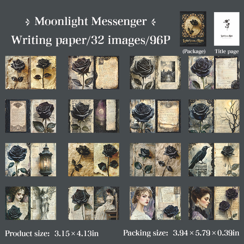 Rose letter book paper -30Pcs each pack