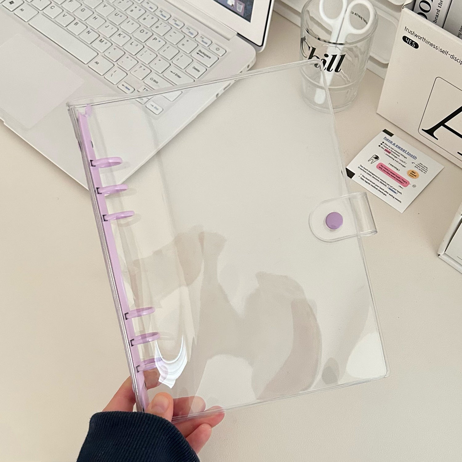 A5 clear binder, Clear PVC Refillable *not contain insert pages