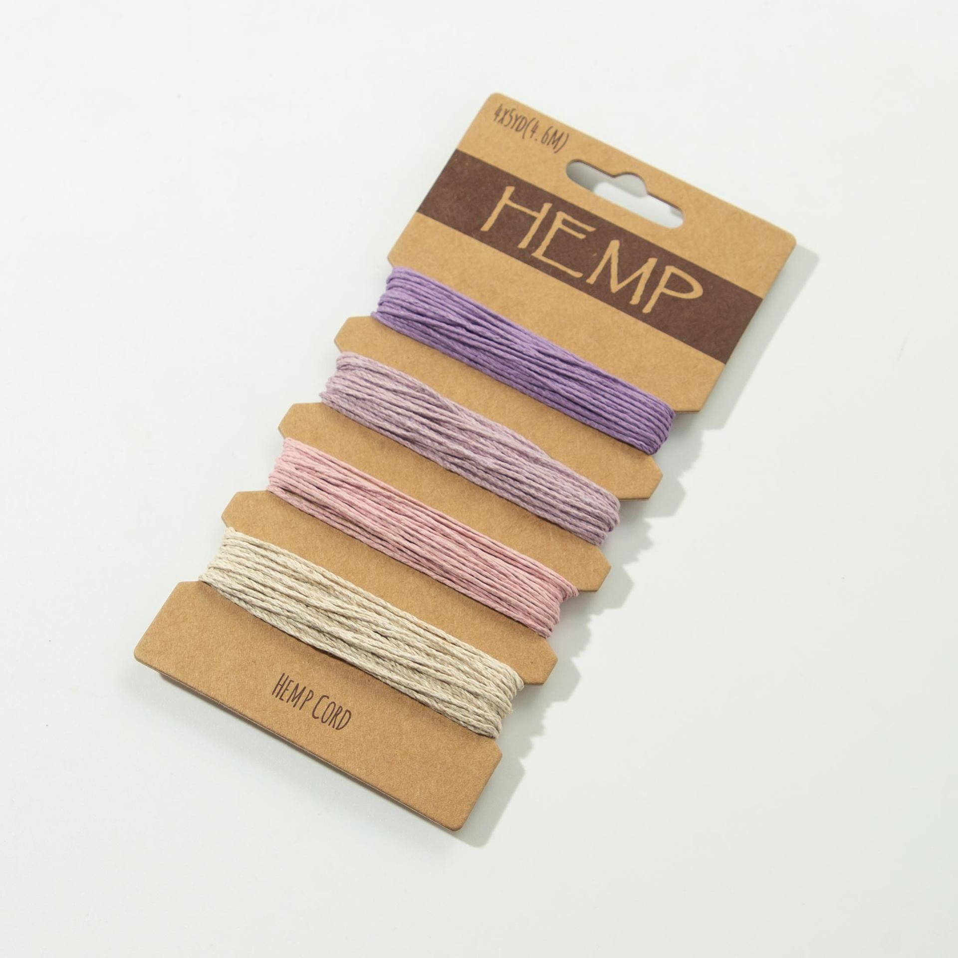 Colored waxed hemp rope