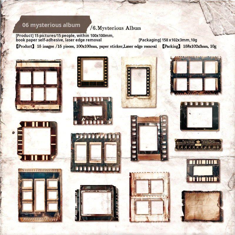 Vintage Sticker -15Pcs each pack