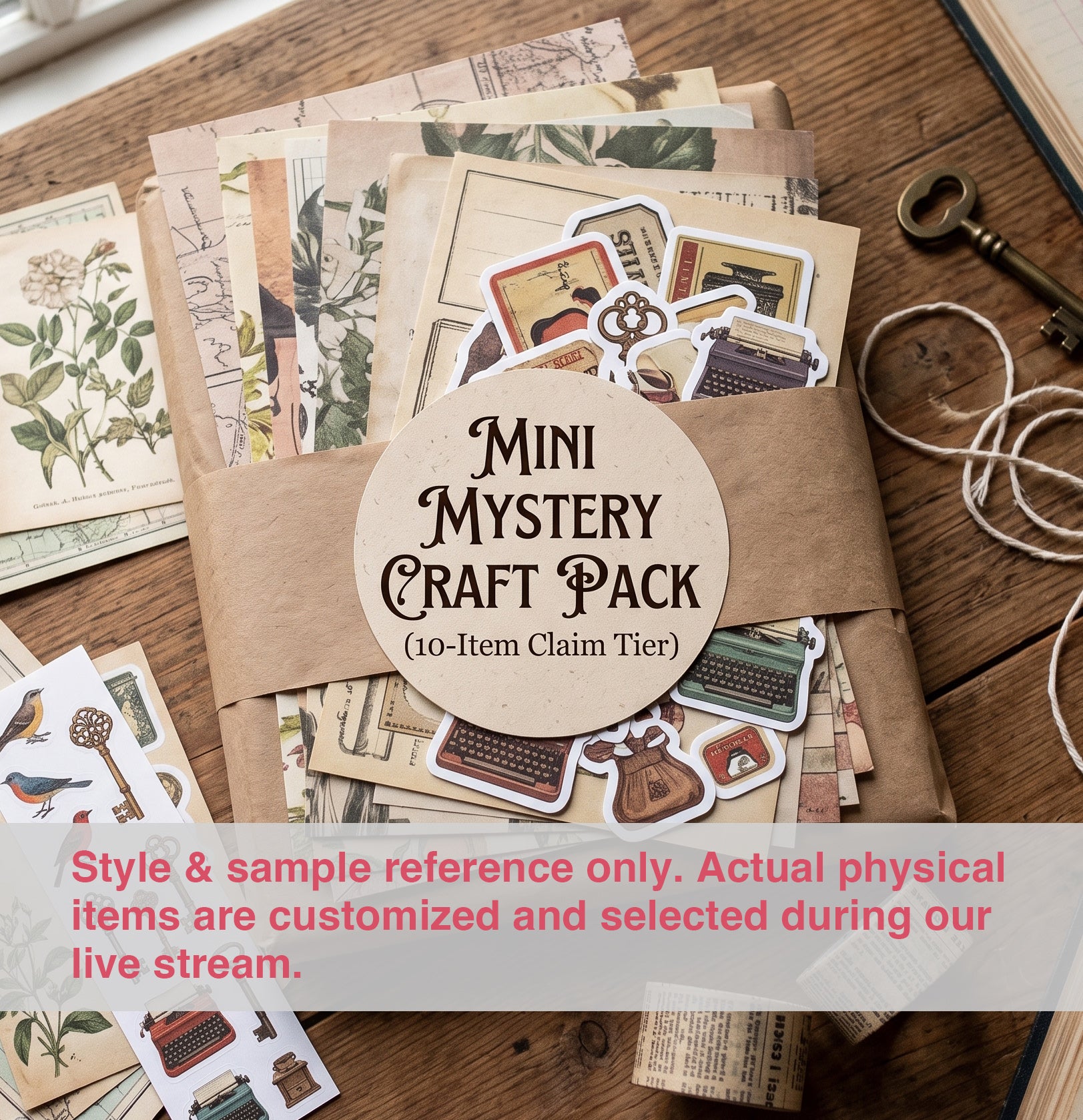 Vintage Scrapbook Paper Pack (Live Claim)