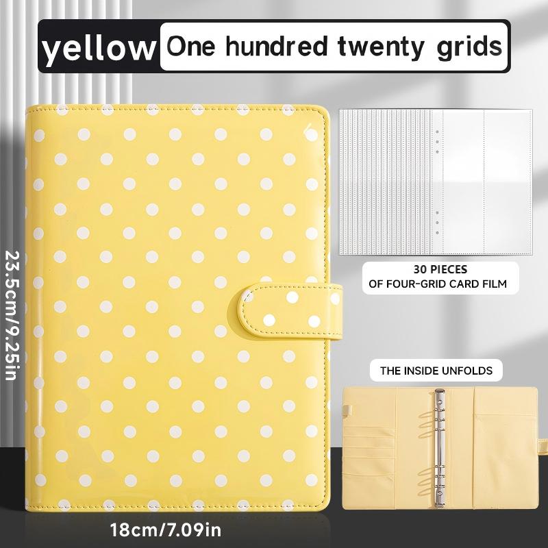 A5 Polka dot ATC card organizer + 30 card inserts
