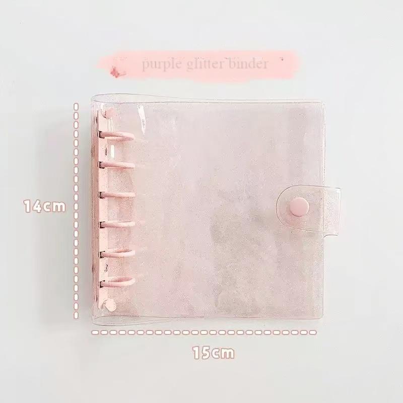 A7 square glitter binder / insert paper