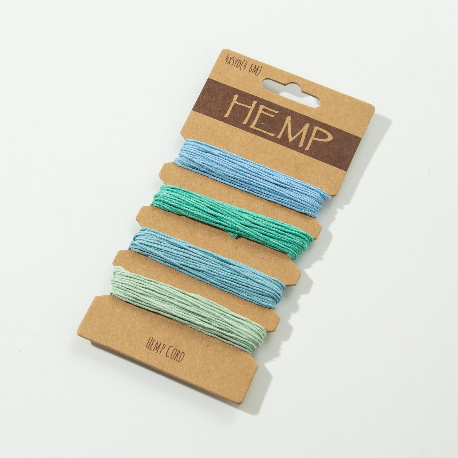 Colored waxed hemp rope