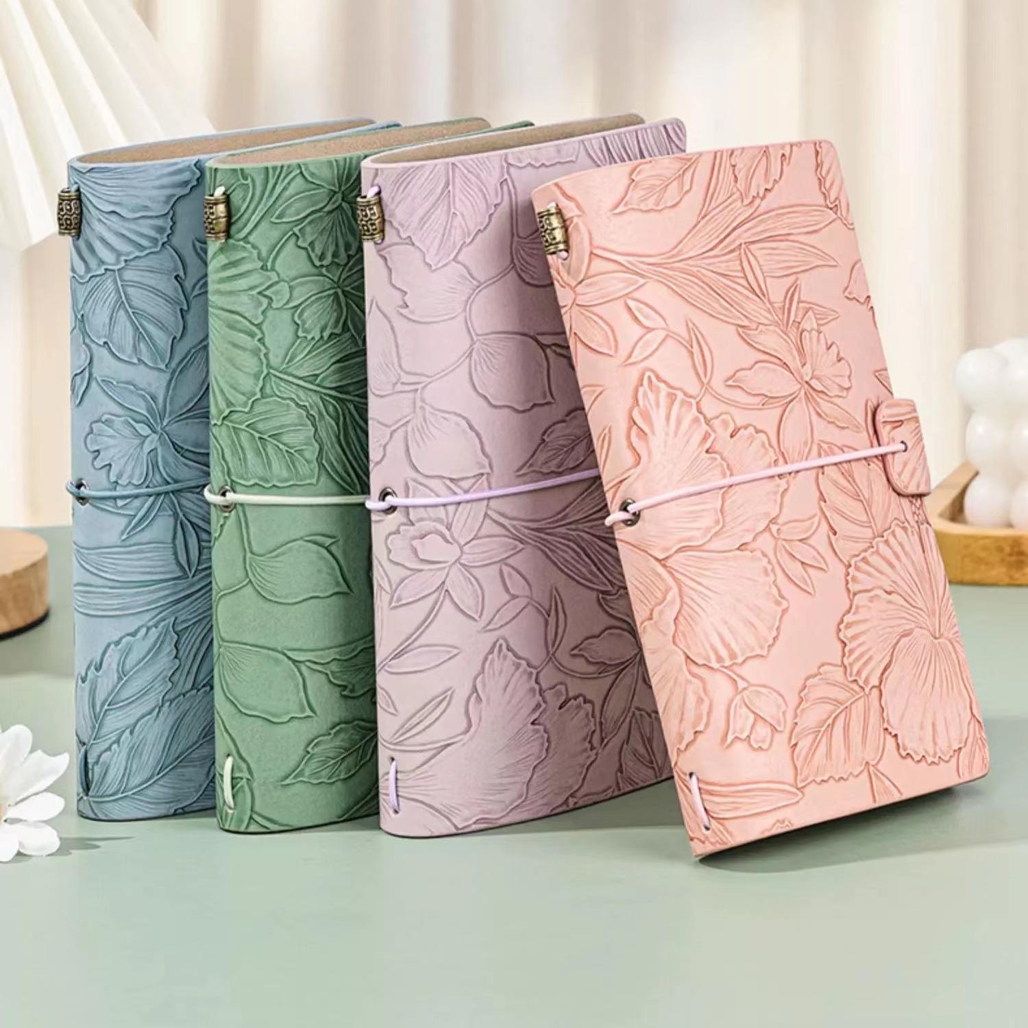 J-11- A6 embossed PU leather journal