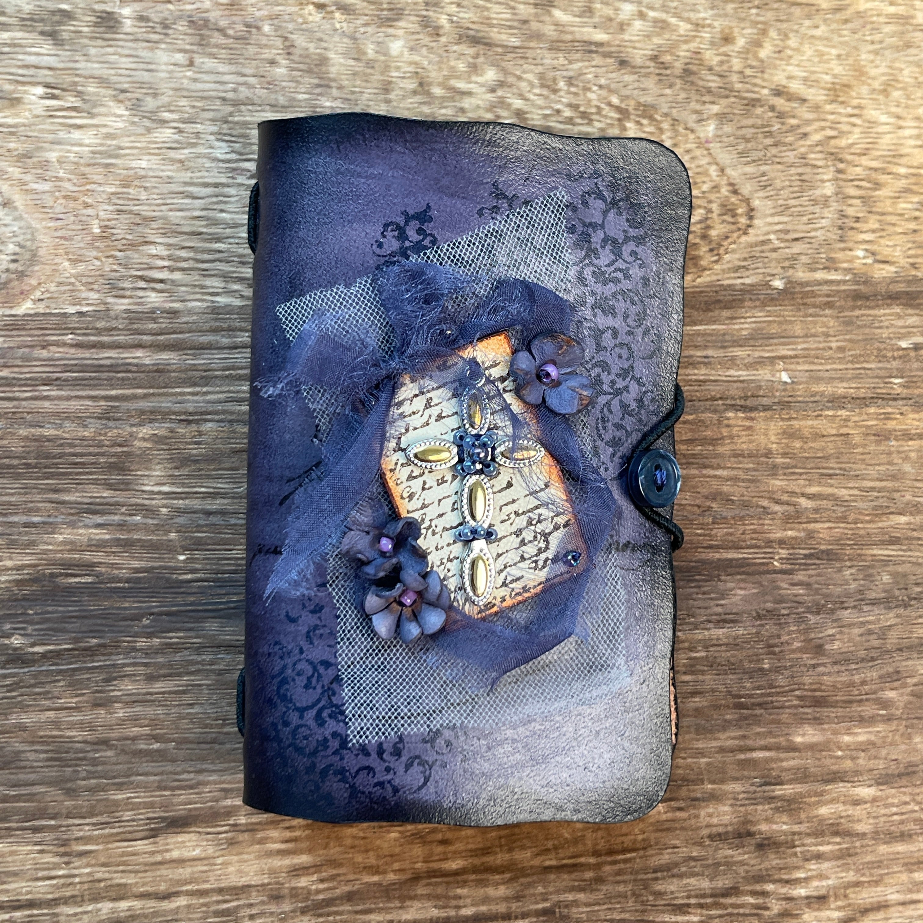 Handmade leather small journal