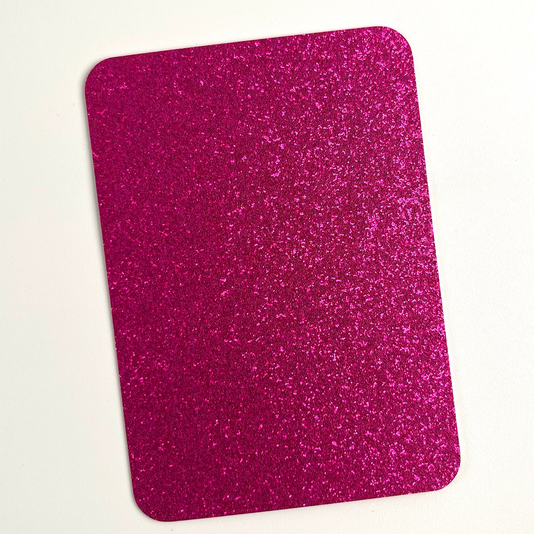 24 Colors Glitter ATC Blanks, Pre-Cut Artist Trading Cards 2.5x3.5 Inches, Rounded Corners Glitter Cardstock Base for Mixed Media, Scrapbooking, Art Swaps