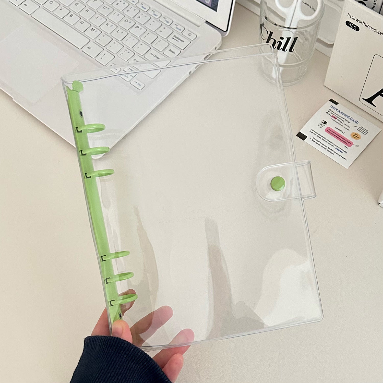 A5 clear binder, Clear PVC Refillable *not contain insert pages