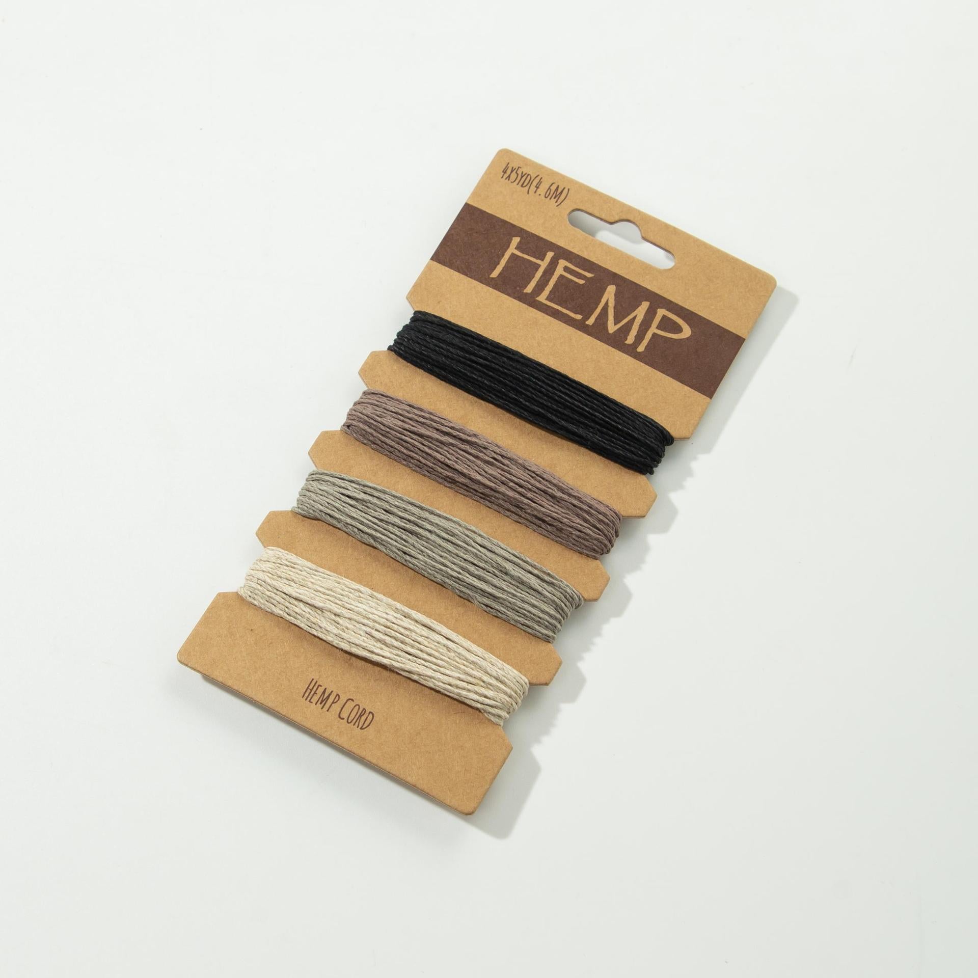 Colored waxed hemp rope