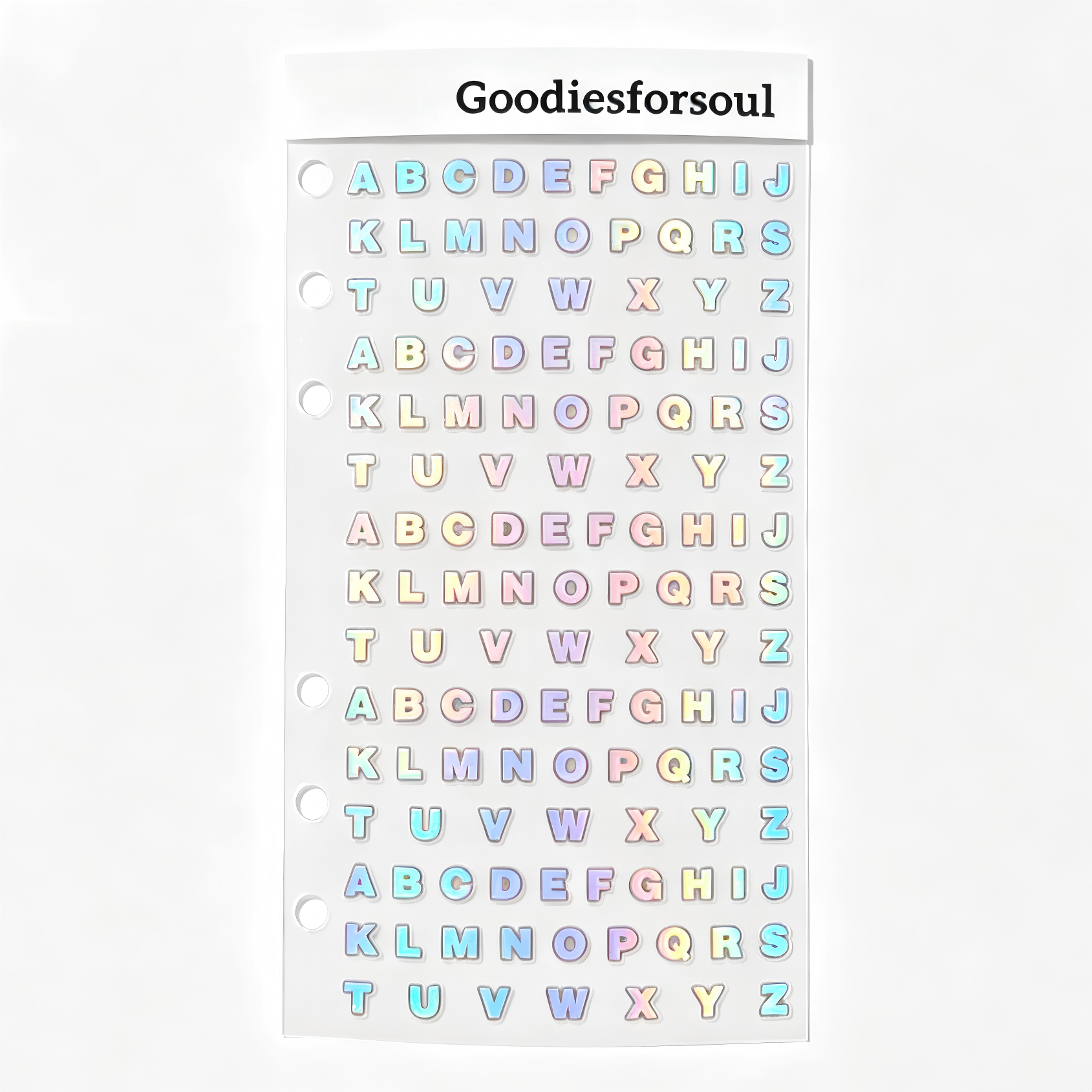 Holographic PET Sticker Bundle, 10 Sheets Assorted Laser Stickers, for Junk Journaling, Scrapbooking & DIY Crafts