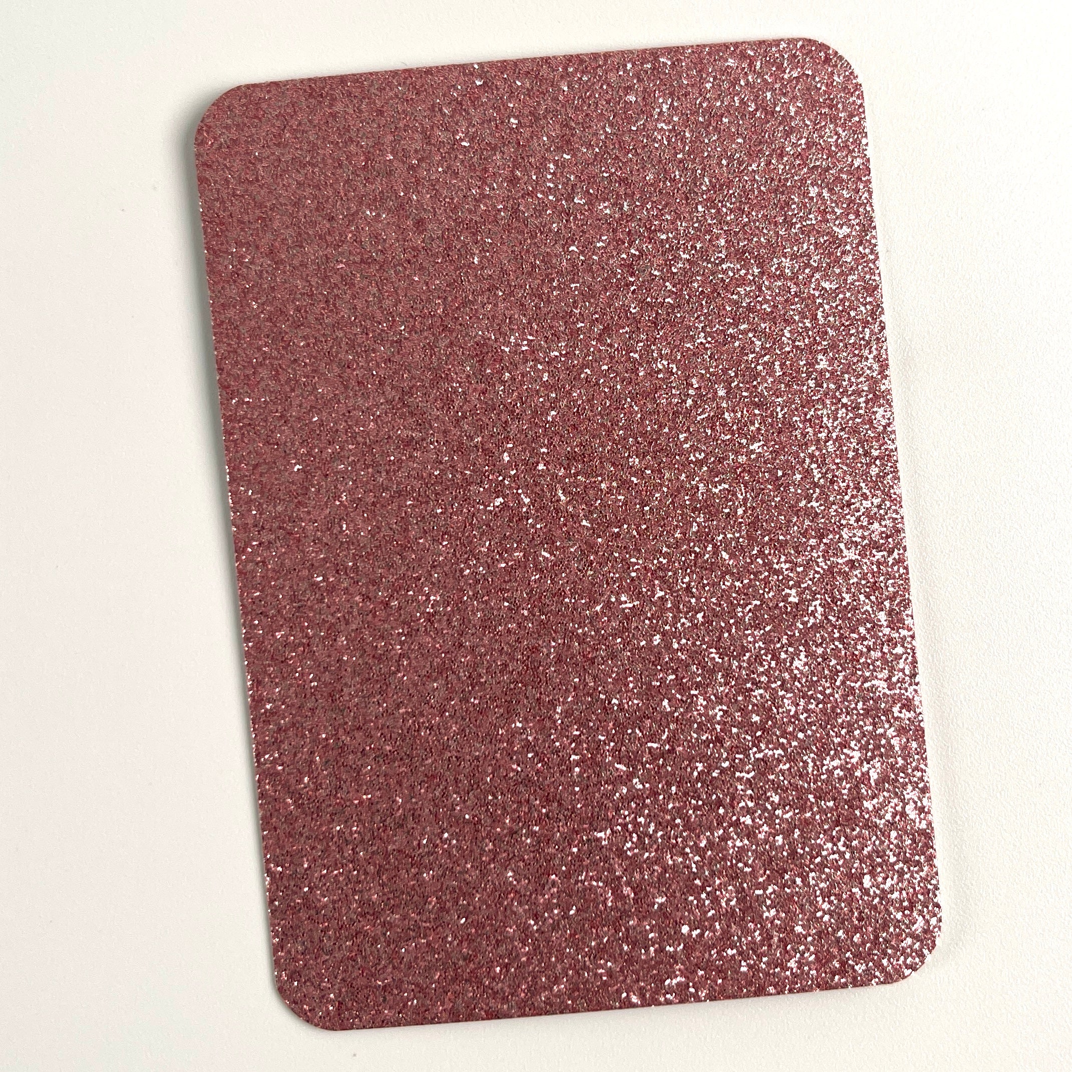 24 Colors Glitter ATC Blanks, Pre-Cut Artist Trading Cards 2.5x3.5 Inches, Rounded Corners Glitter Cardstock Base for Mixed Media, Scrapbooking, Art Swaps
