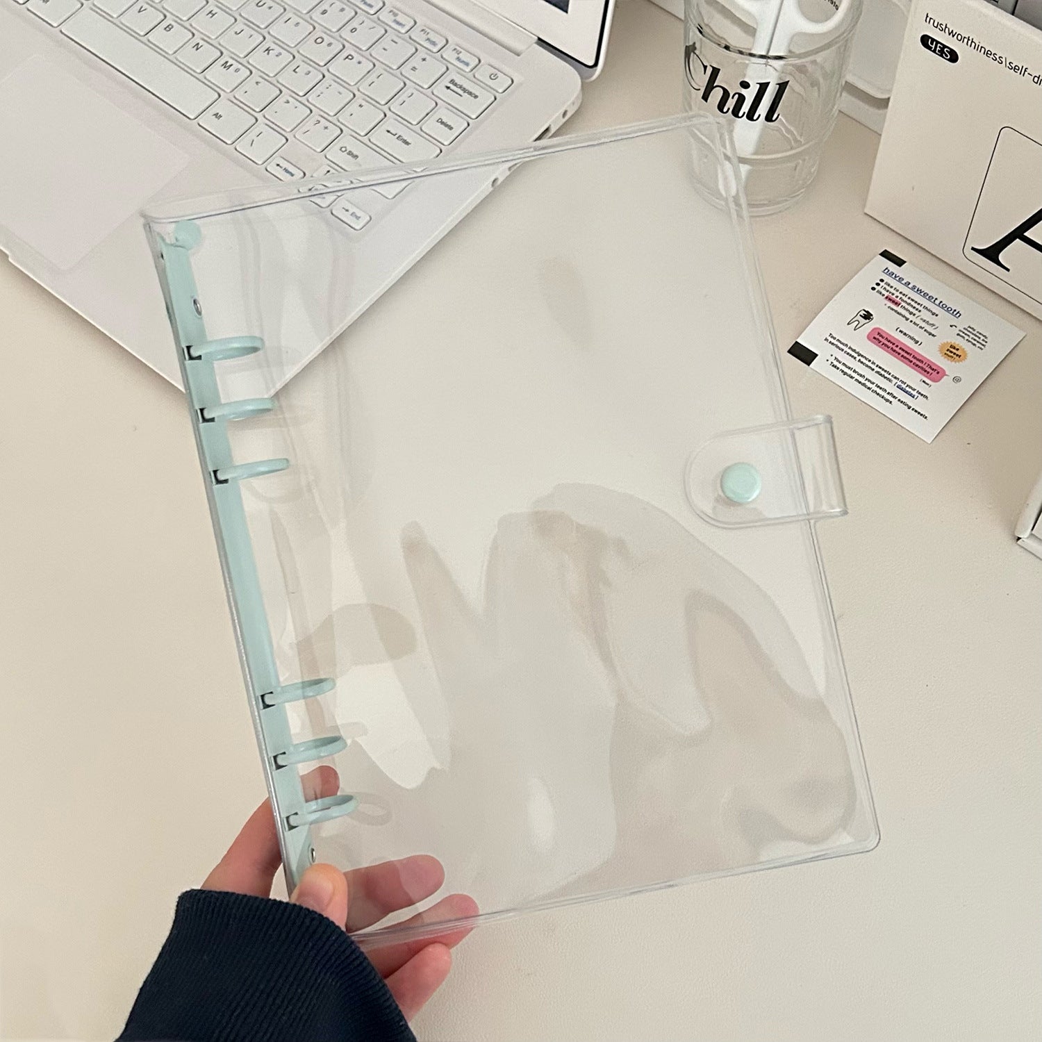 A5 clear binder, Clear PVC Refillable *not contain insert pages