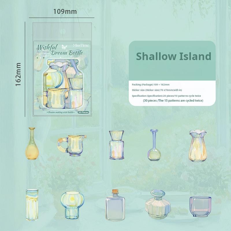 Bottle PET Sticker -20Pcs each pack