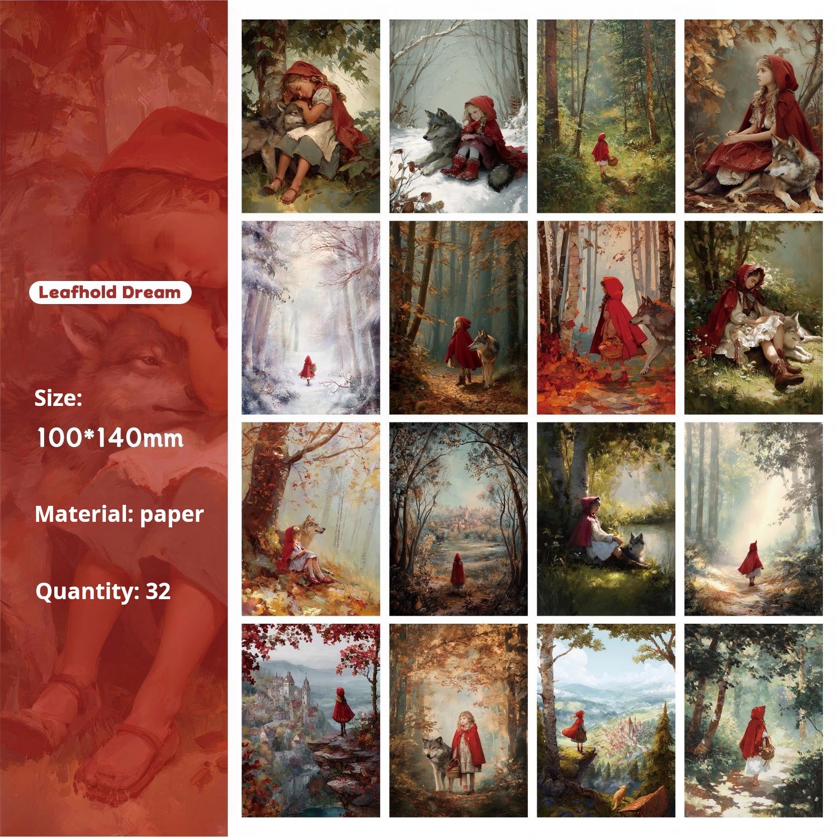 Fairy tales paper -32Pcs each pack