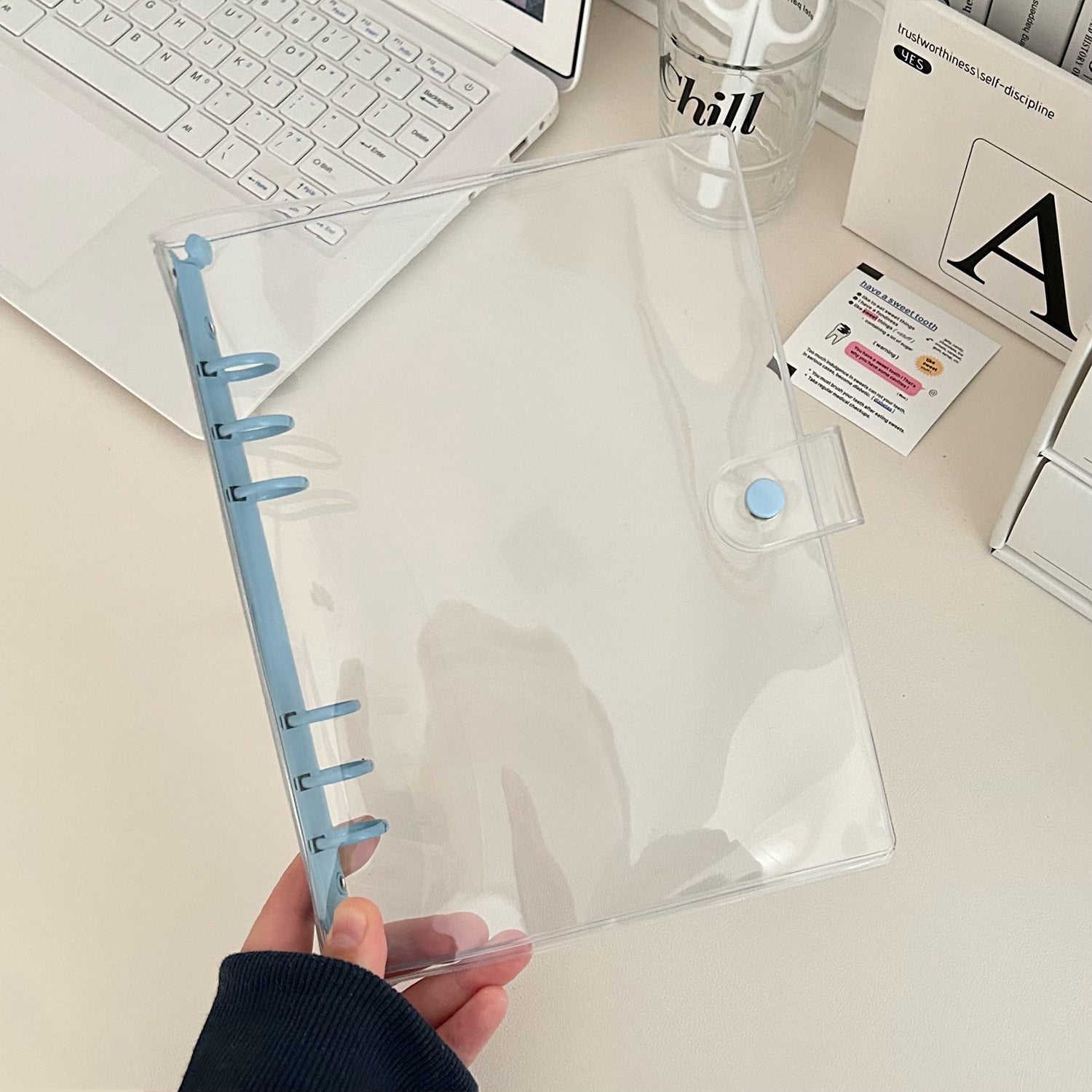 A5 clear binder, Clear PVC Refillable *not contain insert pages