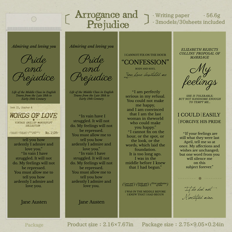 Quotations from famous books sticker book -30Pcs each pack