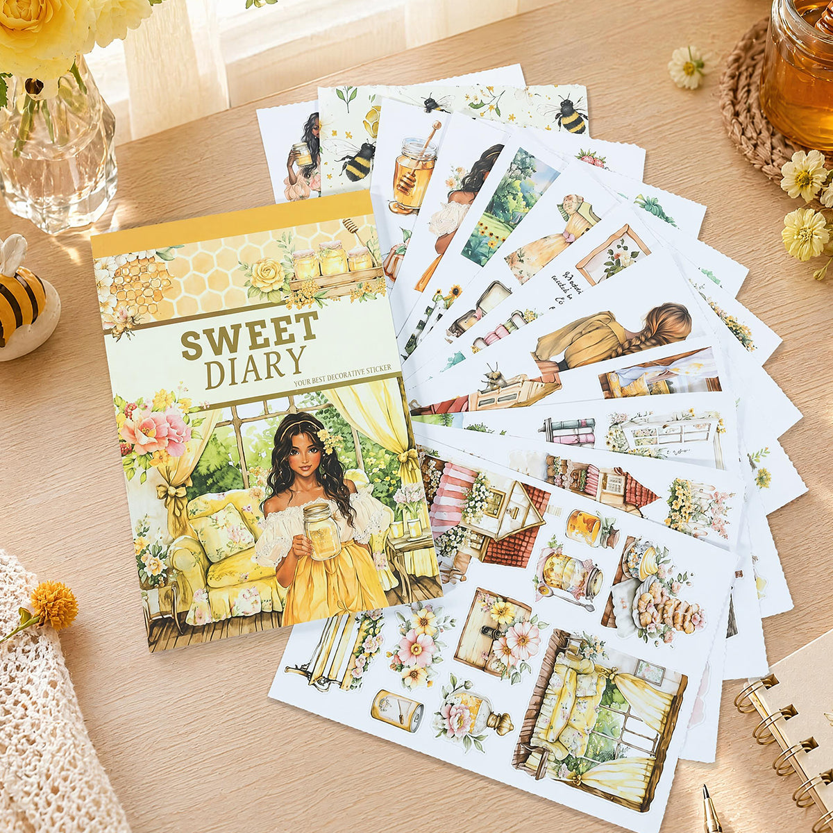 Sweet Diary Sticker book -20Pcs each pack