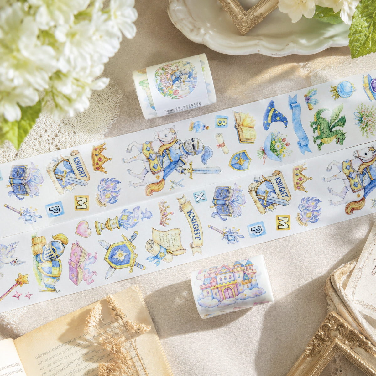 A Knight's Adventure Diary pre-cut Washi Tape (6cm x 2m)