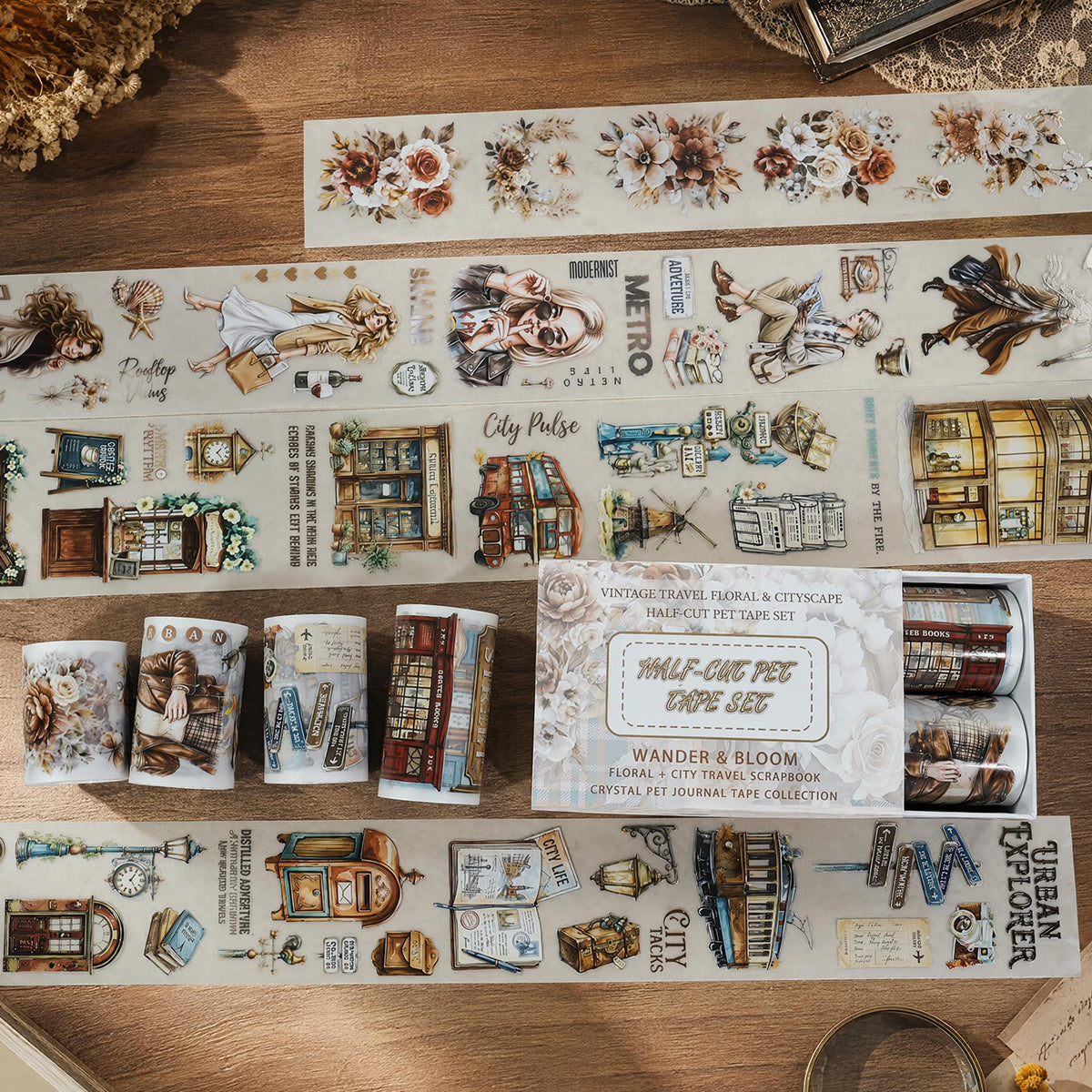 Street and Alley Wanderings Tape Set *pre-cut