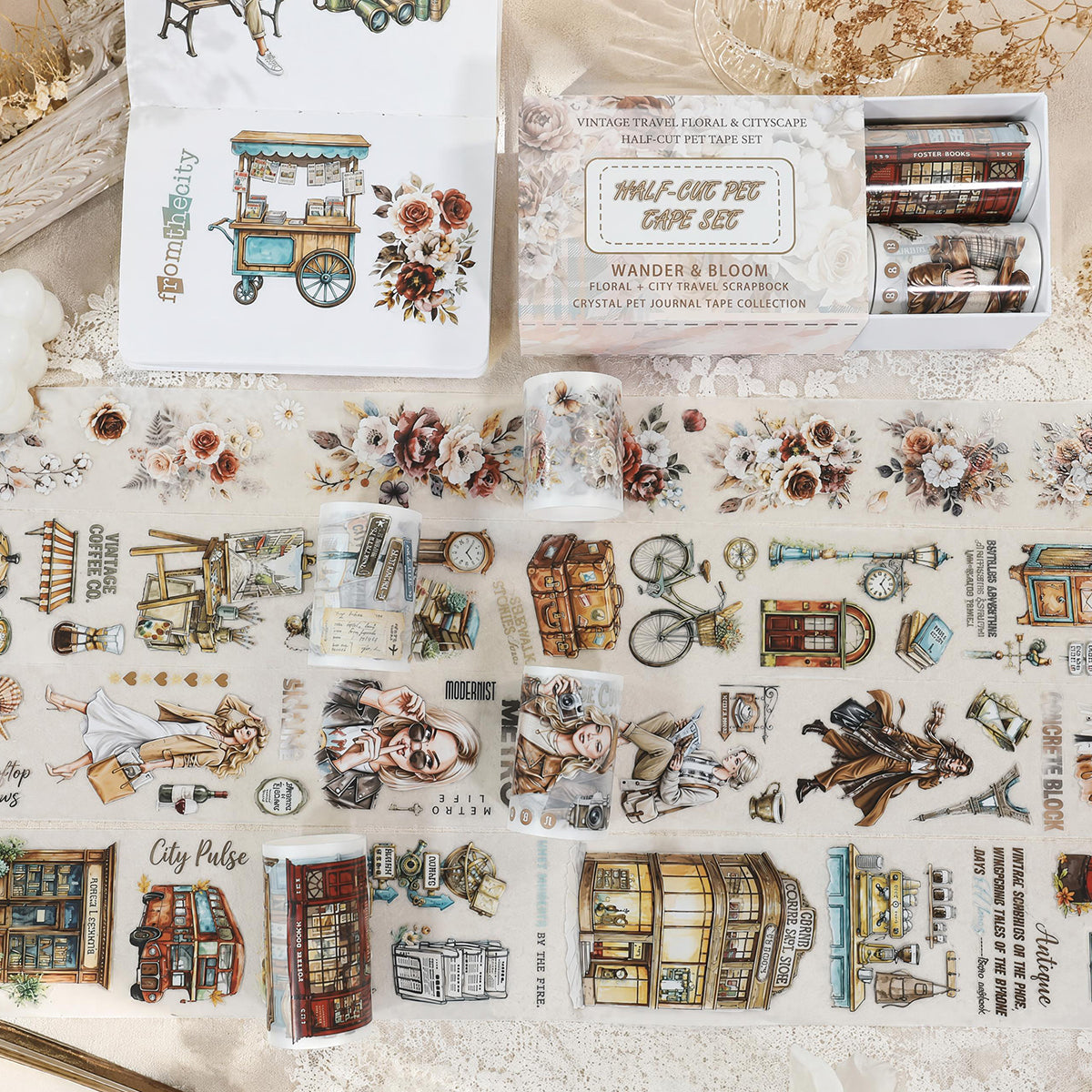 Street and Alley Wanderings Tape Set *pre-cut