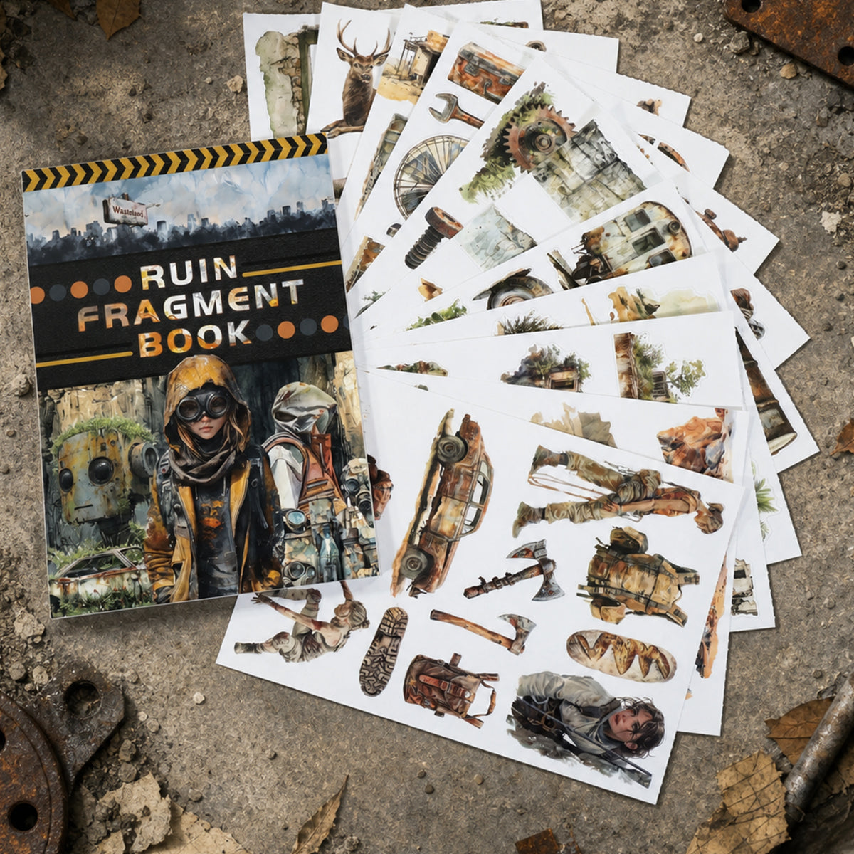 Ruin Fragment Sticker book -20Pcs each pack