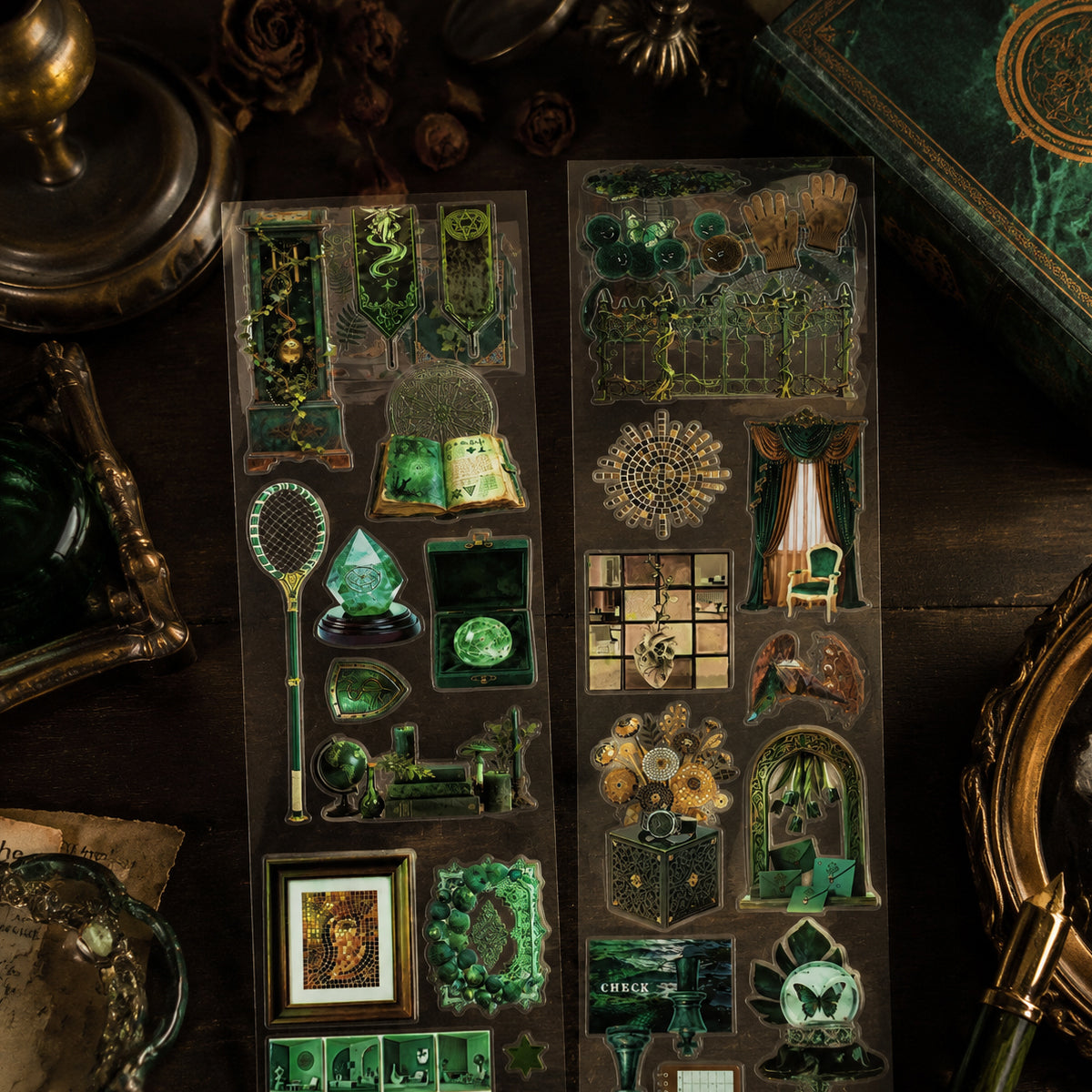 Magic Garden Green & Gold PET tape – view 5