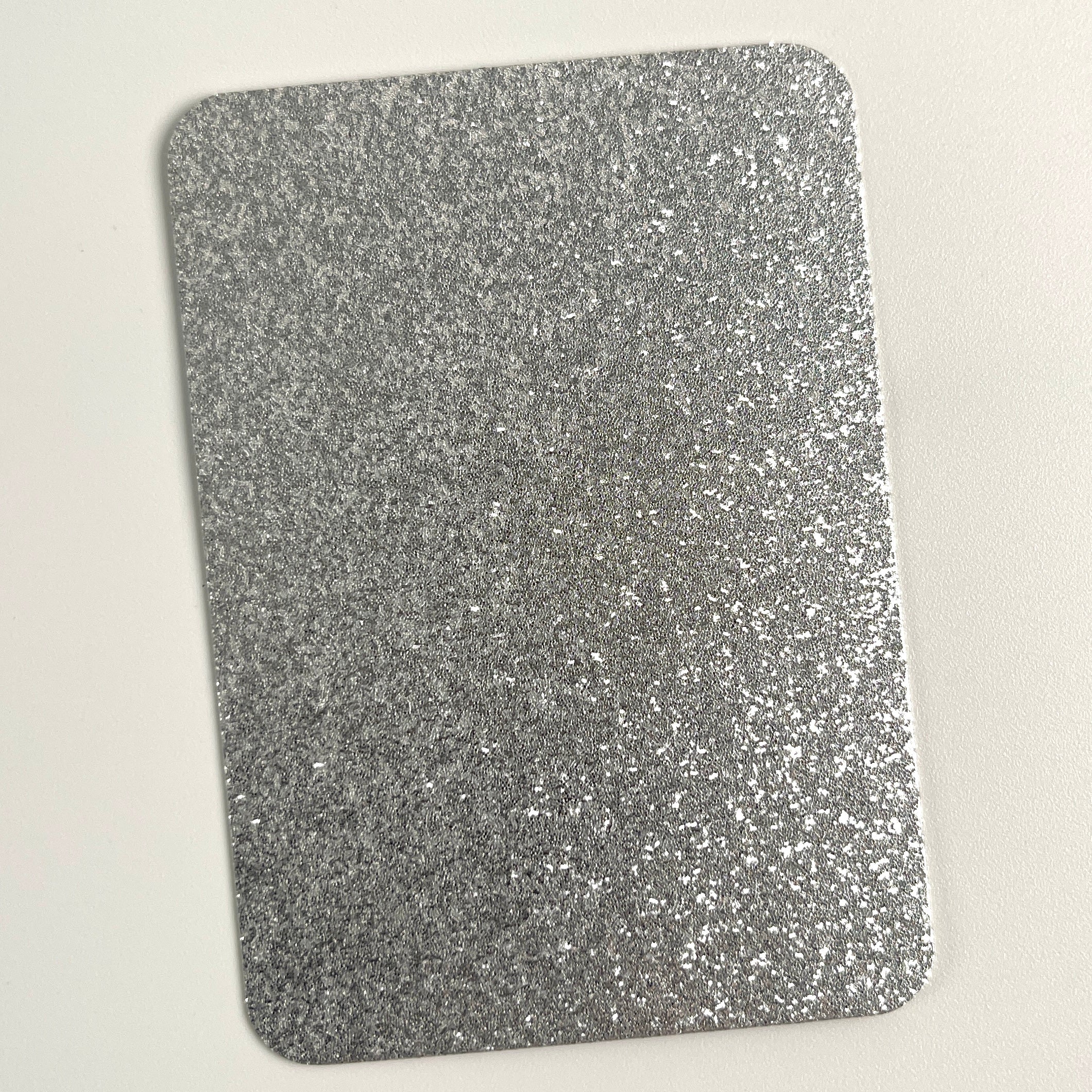 24 Colors Glitter ATC Blanks, Pre-Cut Artist Trading Cards 2.5x3.5 Inches, Rounded Corners Glitter Cardstock Base for Mixed Media, Scrapbooking, Art Swaps