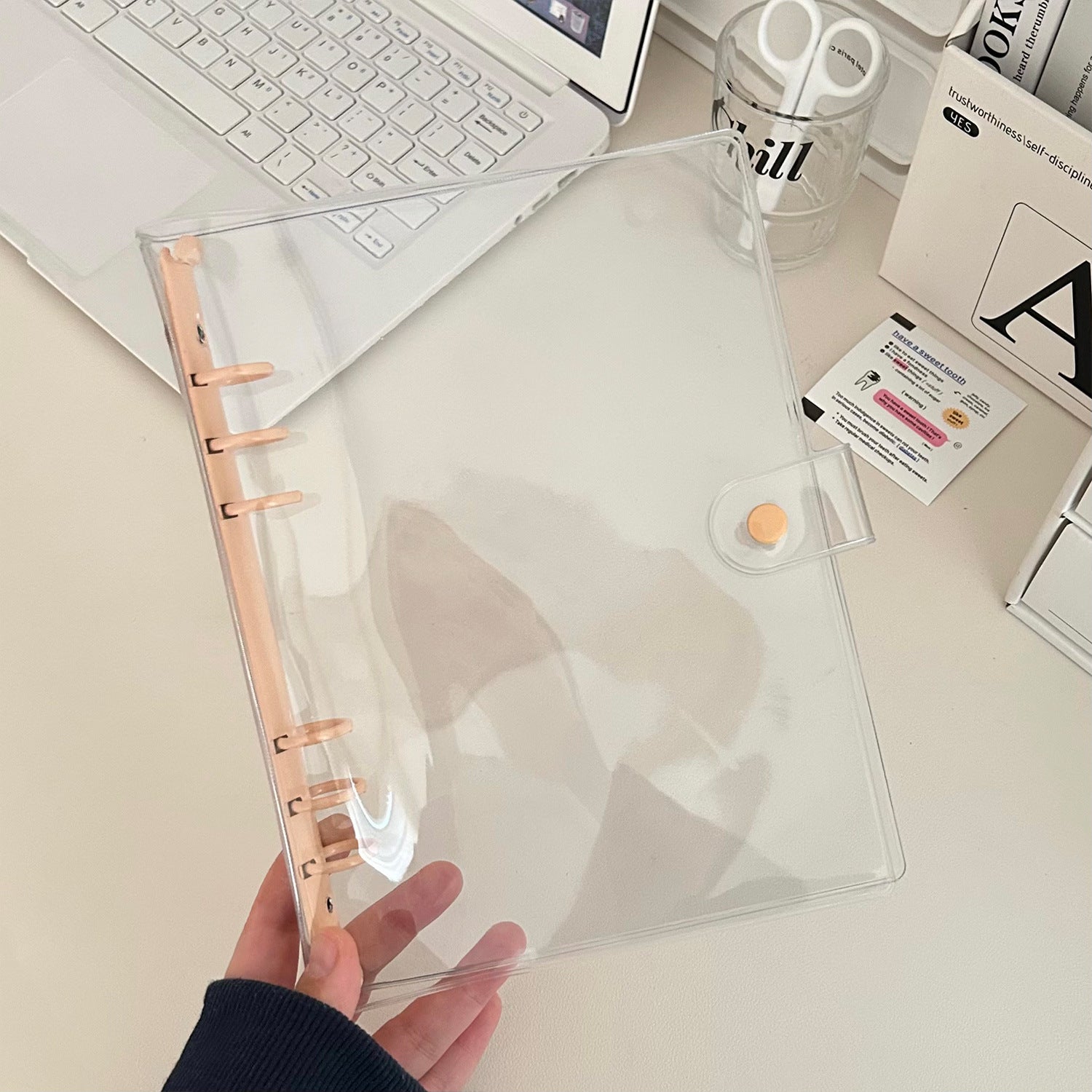 A5 clear binder, Clear PVC Refillable *not contain insert pages