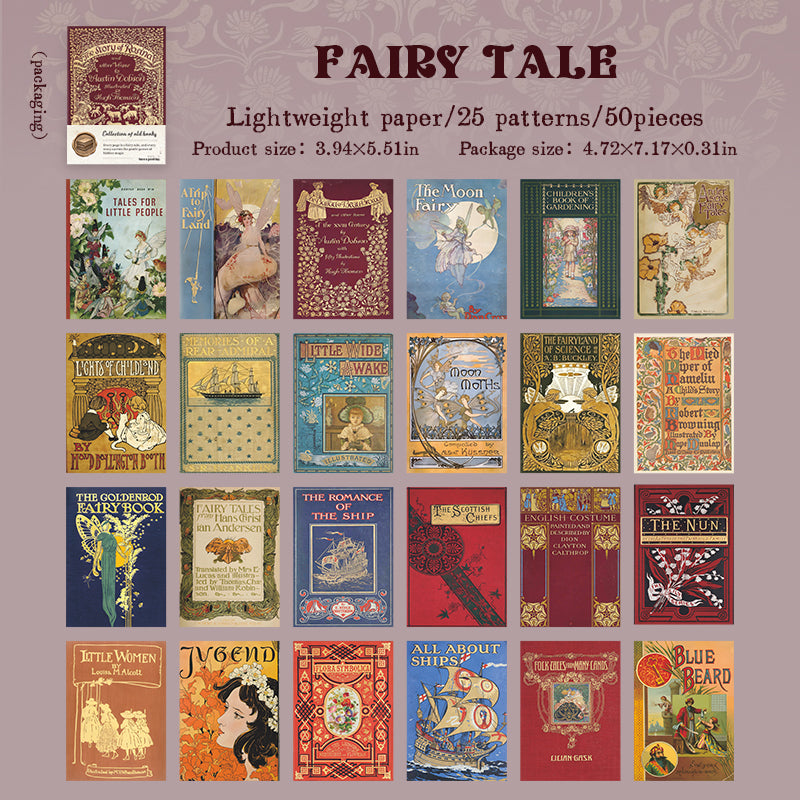Collection of old Book paper -50Pcs each pack