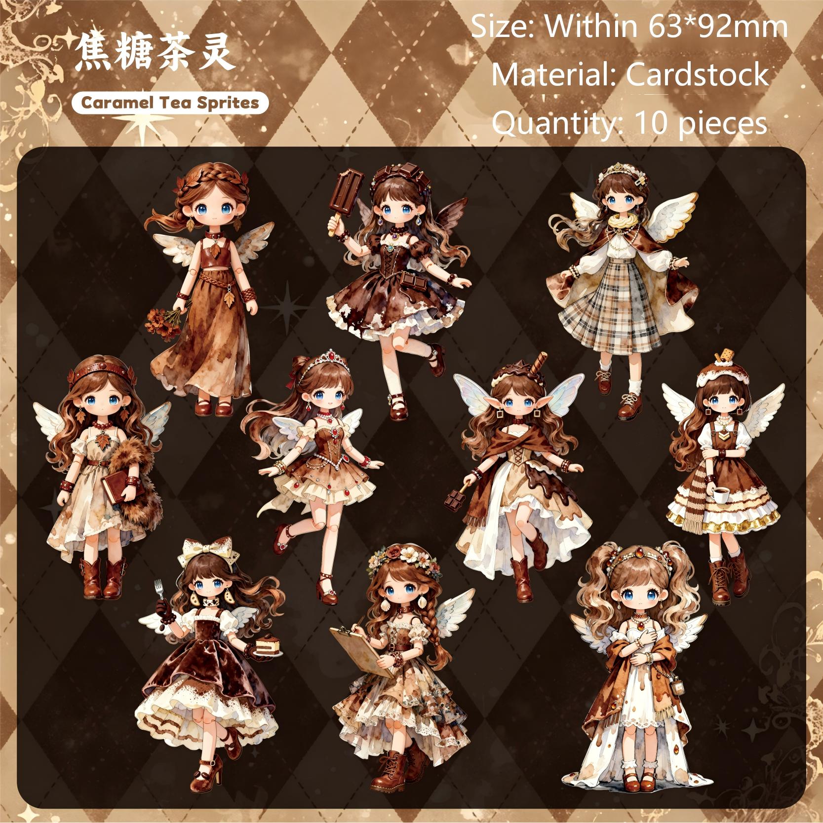 Lolita Fairy Cardstock Stickers -10Pcs each pack