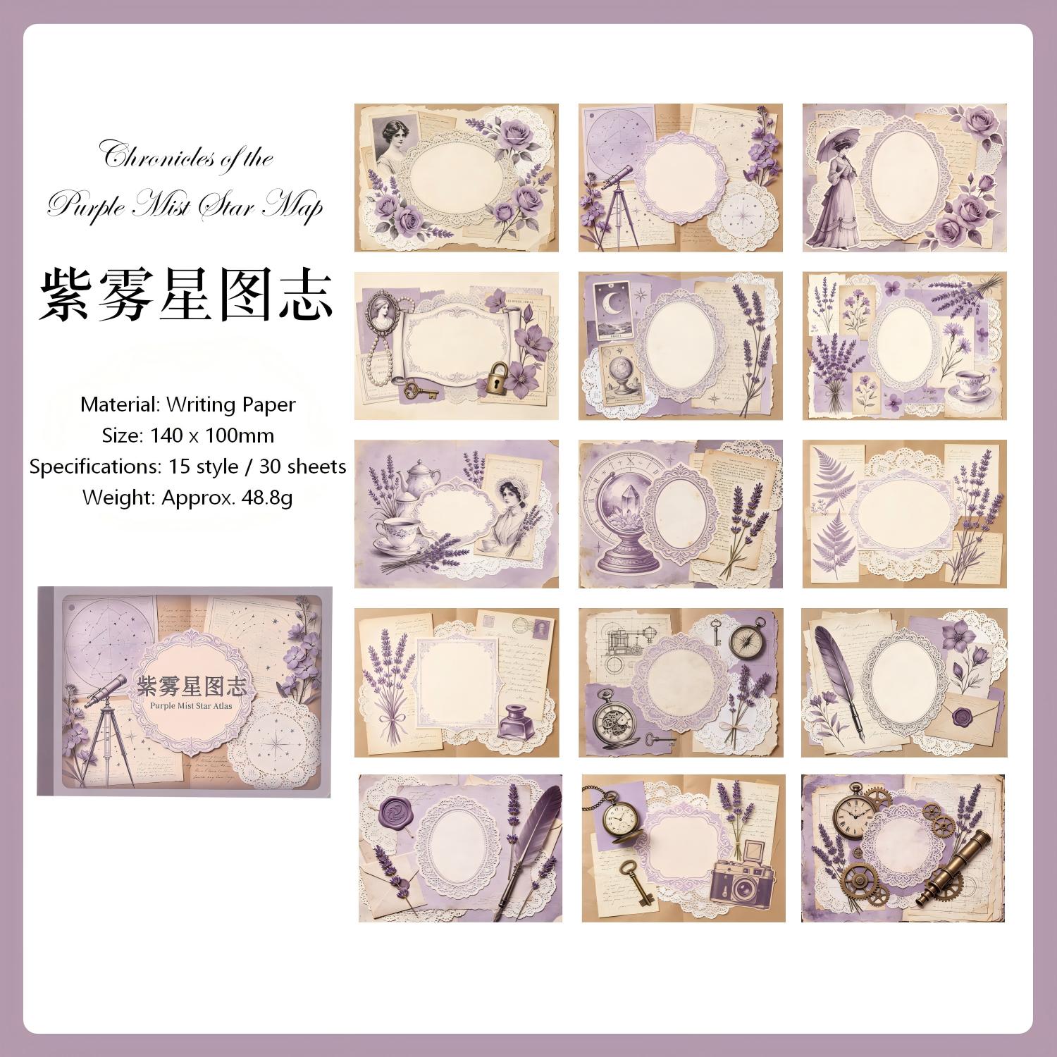 The Vintage Era Paper -30Pcs each pack